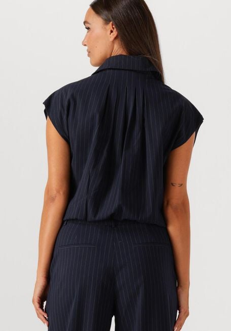WITHBLACK Gilet WBLVALENTINA STRIPED VEST Bleu foncé - large