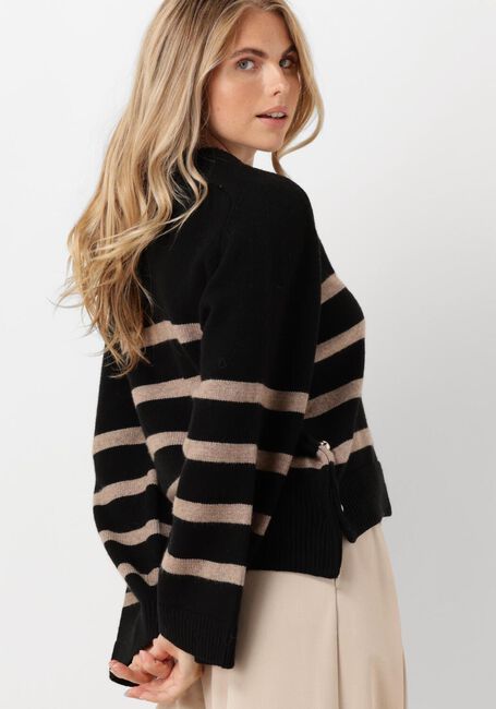CO'COUTURE MAJA BUTTON STRIPE Pulls & Gilets en noir - large