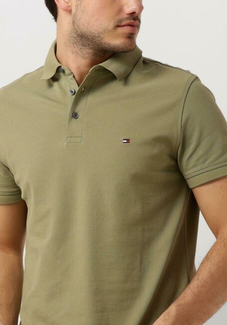 Olijf TOMMY HILFIGER Polo 1985 SLIM POLO - large