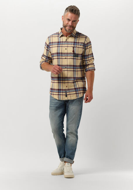 SCOTCH & SODA Chemise décontracté REGULAR FIT MID-WEIGHT BRUSED FLANNEL CHECK SHIRT en beige - large