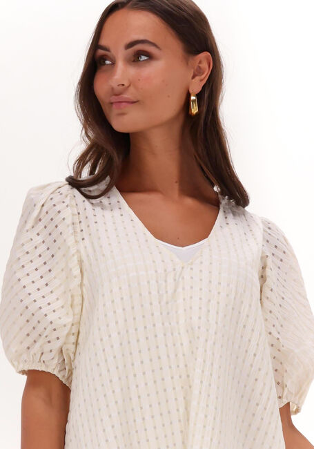LEVETE ROOM Mini robe SERINA 1 DRESS Crème - large