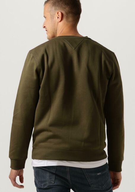 TOMMY JEANS Chandail TJM REGULAR FLEECE C NECK en vert - large