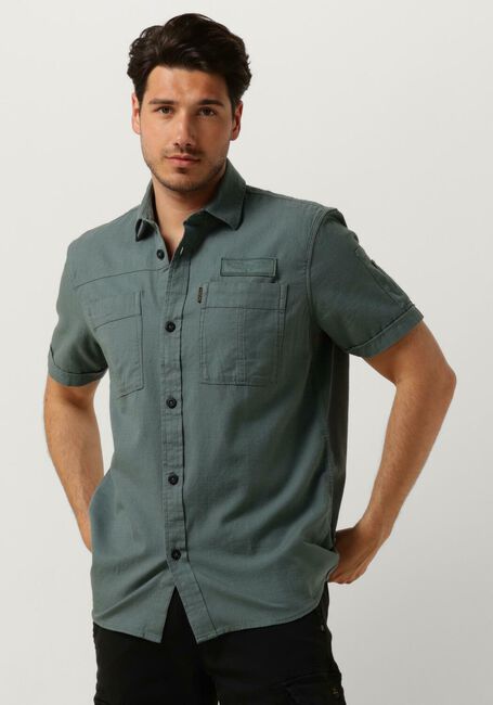 PME LEGEND Chemise décontracté SHORT SLEEVE SHIRT CTN SLUB en vert - large