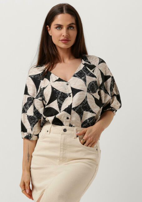 Zwarte OBJECT Blouse OBJBETTINA RE 2/4 TOP - large