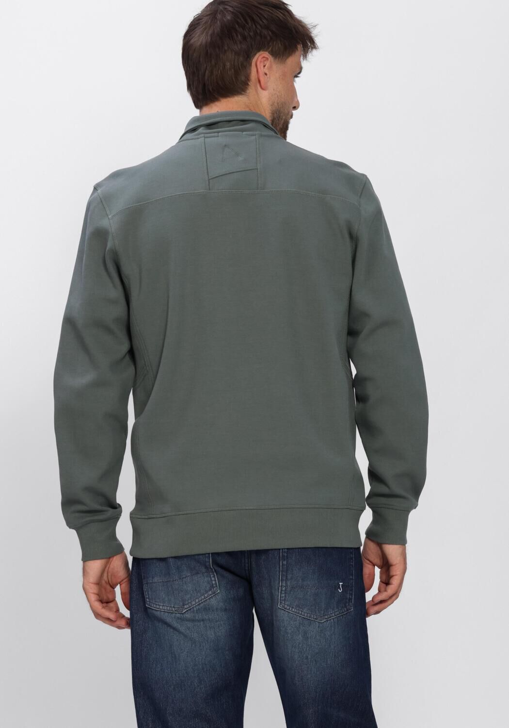 CHASIN Pull RYDEN ZIP-UP Vert fonc&eacute; - large