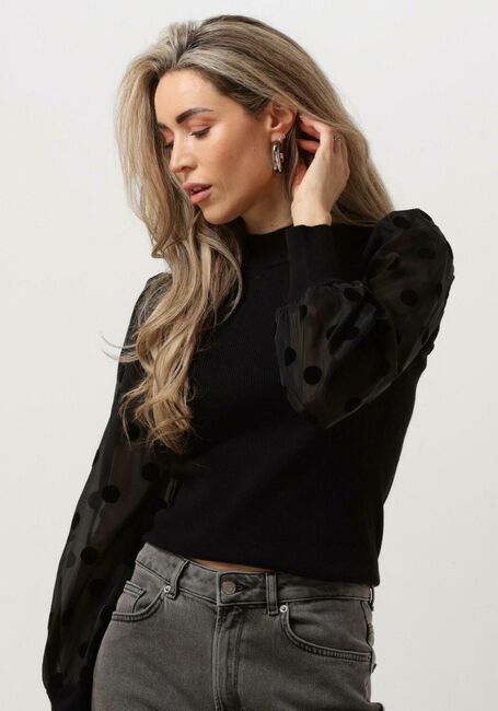 Y.A.S. Pull YASDOTME LS KNIT PULLOVER en noir - large