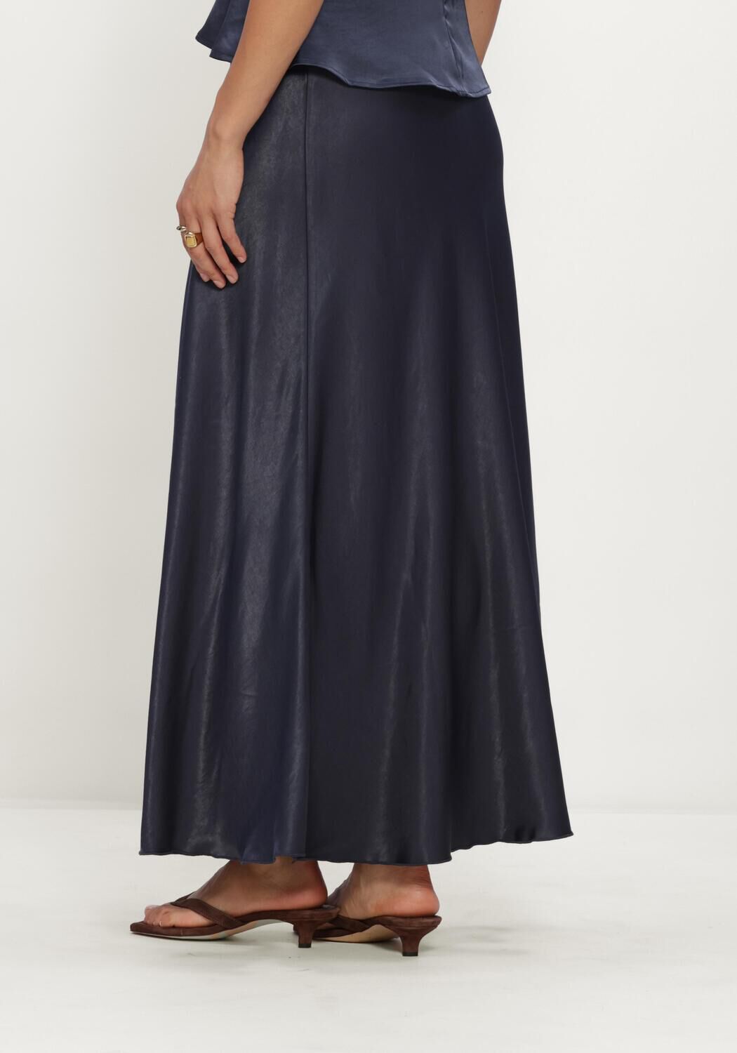 MSCH COPENHAGEN Jupe midi MSCHNICOLETTE ULLAS SKIRT en bleu - large
