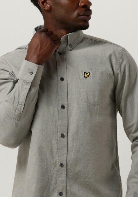 LYLE & SCOTT Chemise décontracté COTTON LINEN BUTTON DOWN SHIRT en bleu - large