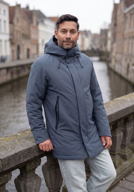 KRAKATAU Vestes d'hiver QM613 Bleu fonc&eacute; - large