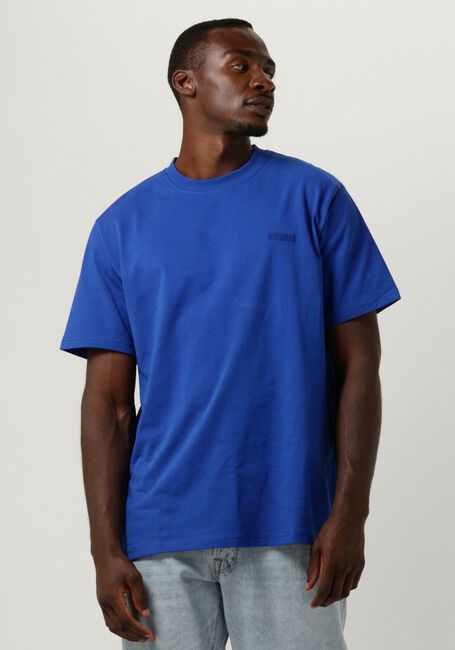 Blauwe WOODBIRD T-shirt WBBAINE BASE TEE - large