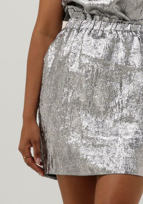 CO'COUTURE Mini-jupe VINA METALLIC SKIRT en argent - large