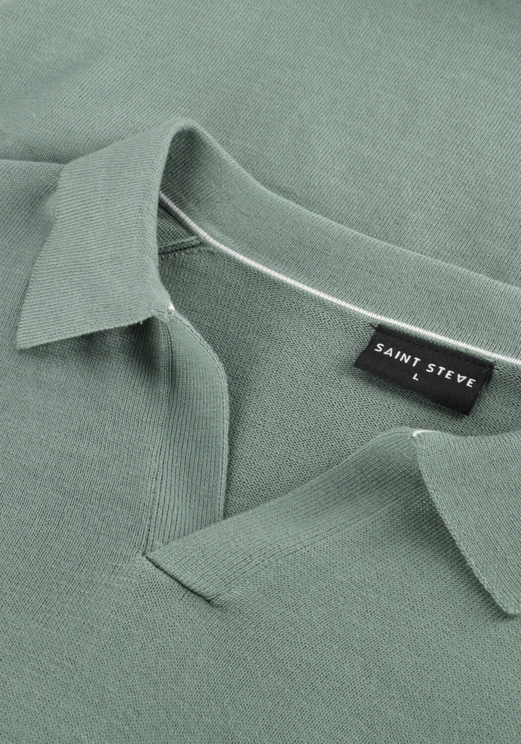 SAINT STEVE Polo SEAN en vert - large