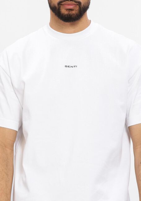 GENTI T-shirt T-SHIRT SS 1242 en blanc - large