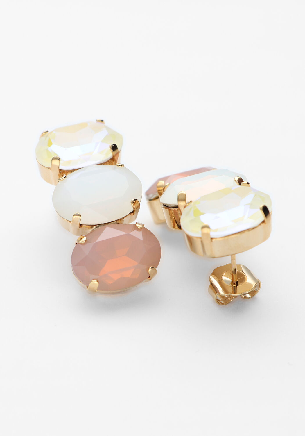 Multi LOTT. GIOIELLI Sieraad VERTICAL OVAL THREE STONES M - large