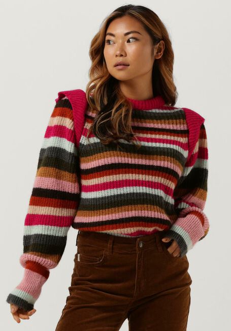 Groene FABIENNE CHAPOT Trui RAINBOW PULLOVER - large
