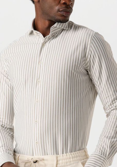 PROFUOMO Chemise classique SHIRT X-CUTAWAY SC SF JAPANESE KNITTED en taupe - large