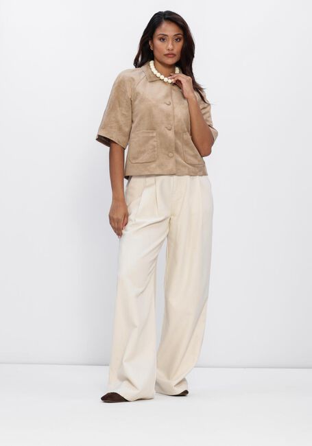 NEO NOIR Jack EDITTA FAUX SUEDE JACKET en camel - large