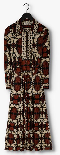 Bruine VANILIA Maxi jurk FLOWY PALM DRESS - large