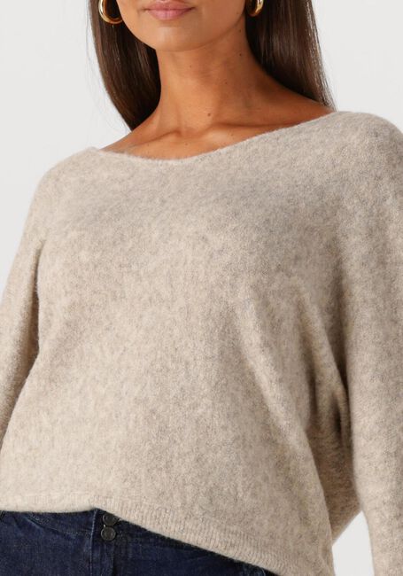 SUMMUM Pull OVERSIZED SWEATER WOOL ELASTANE BLEND KNIT en gris - large