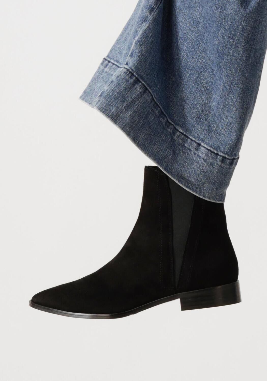 Zwarte STEFANO LAURAN Enkellaarsjes 22107 - large