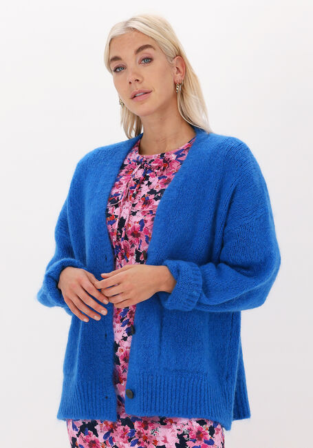 Blauwe BY-BAR Vest MOON CARDIGAN - large
