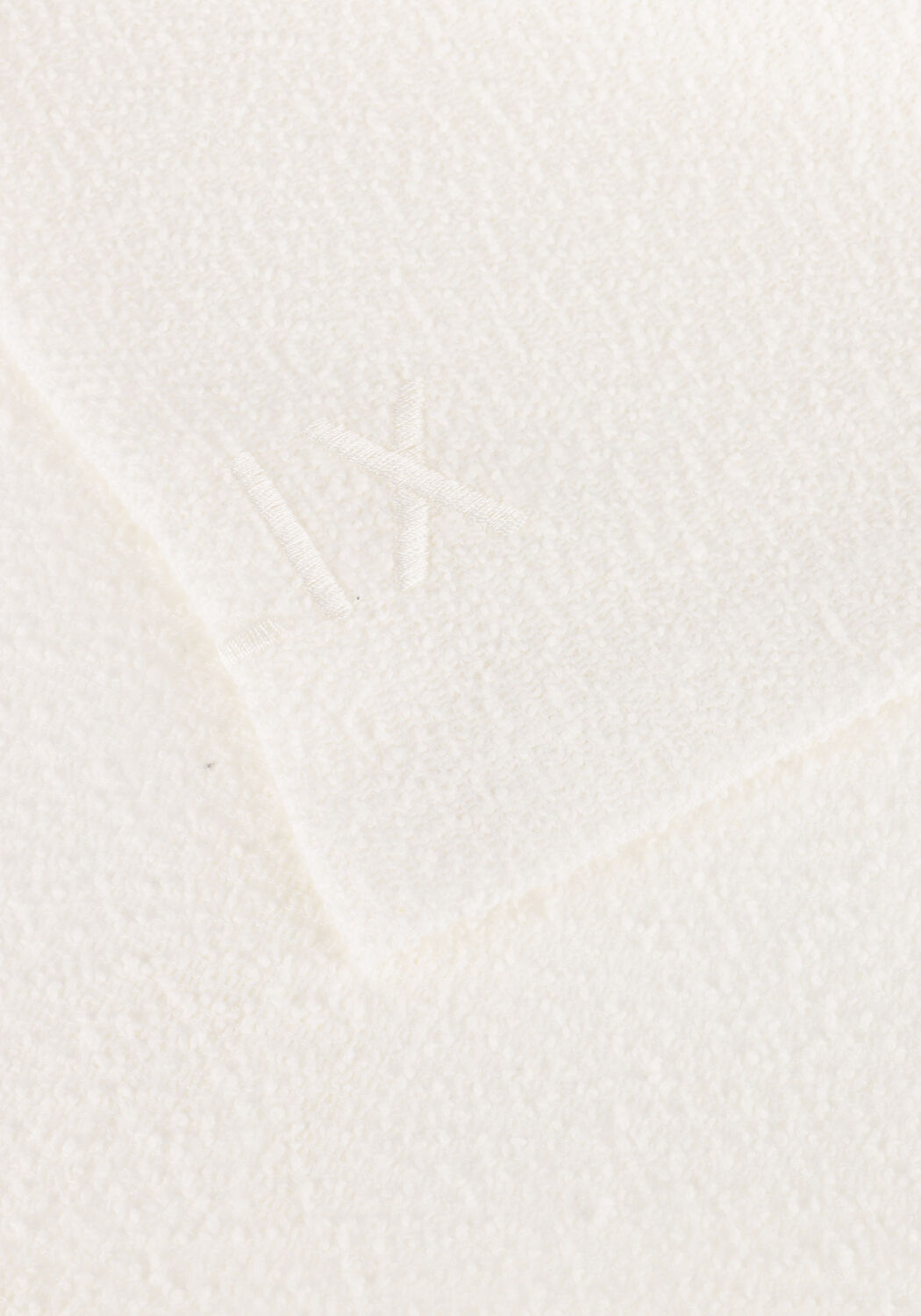 ALIX THE LABEL T-shirt LADIES KNITTED BOUCLE T-SHIRT Cr&egrave;me - large