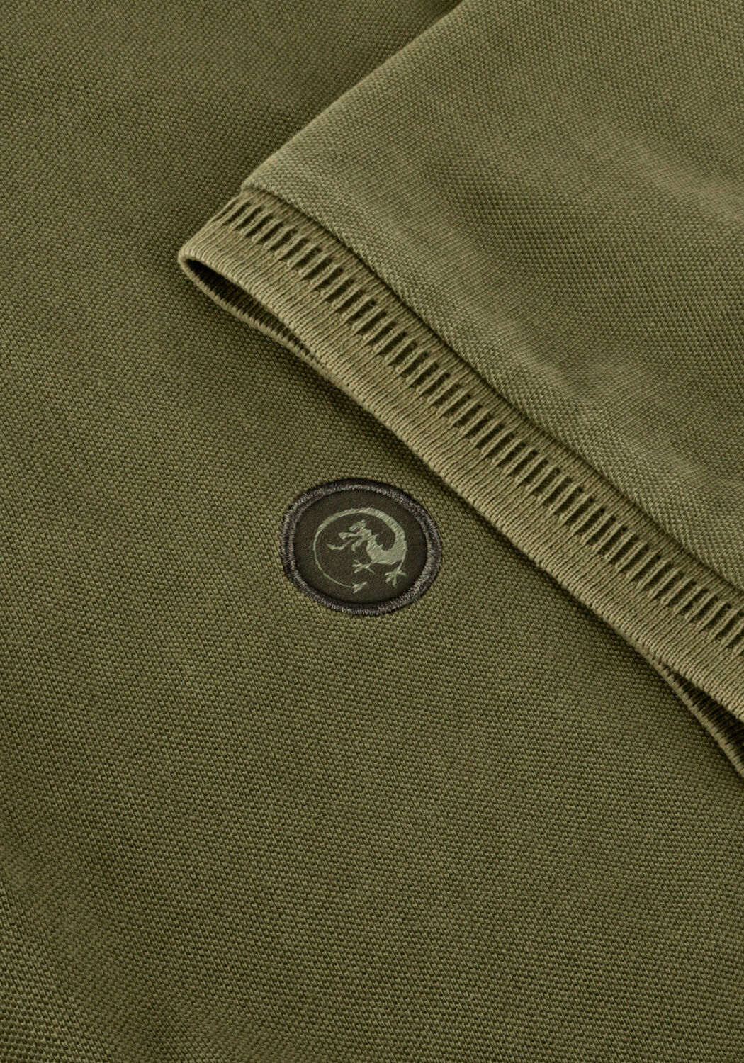 Groene CAST IRON Polo SHORT SLEEVE POLO COTTON GD PIQUE - large