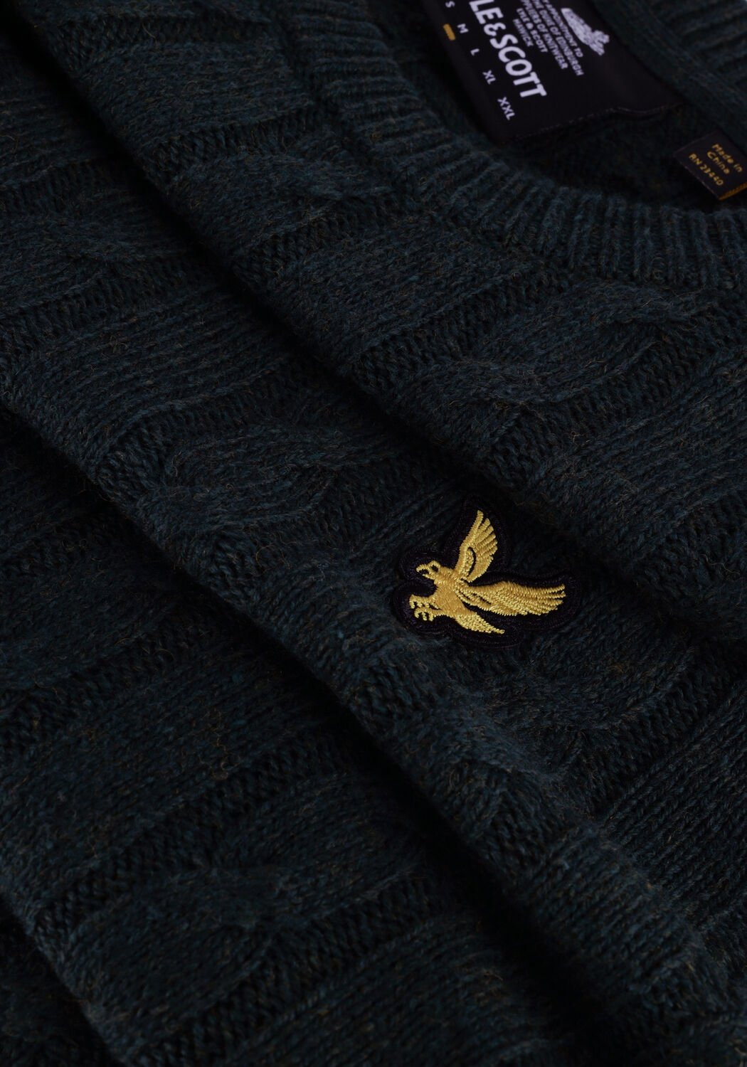 LYLE & SCOTT Pull CABLE JUMPER en vert - large