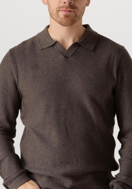 DSTREZZED Pull MERCURY POLO en marron - large