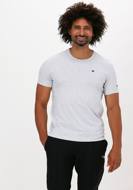 Lichtgrijze CHAMPION T-shirt SMALL C LOGO T-SHIRT - large