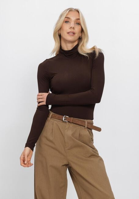 Bruine WITHBLACK Trui WBLLENA LS TURTLENECK - large