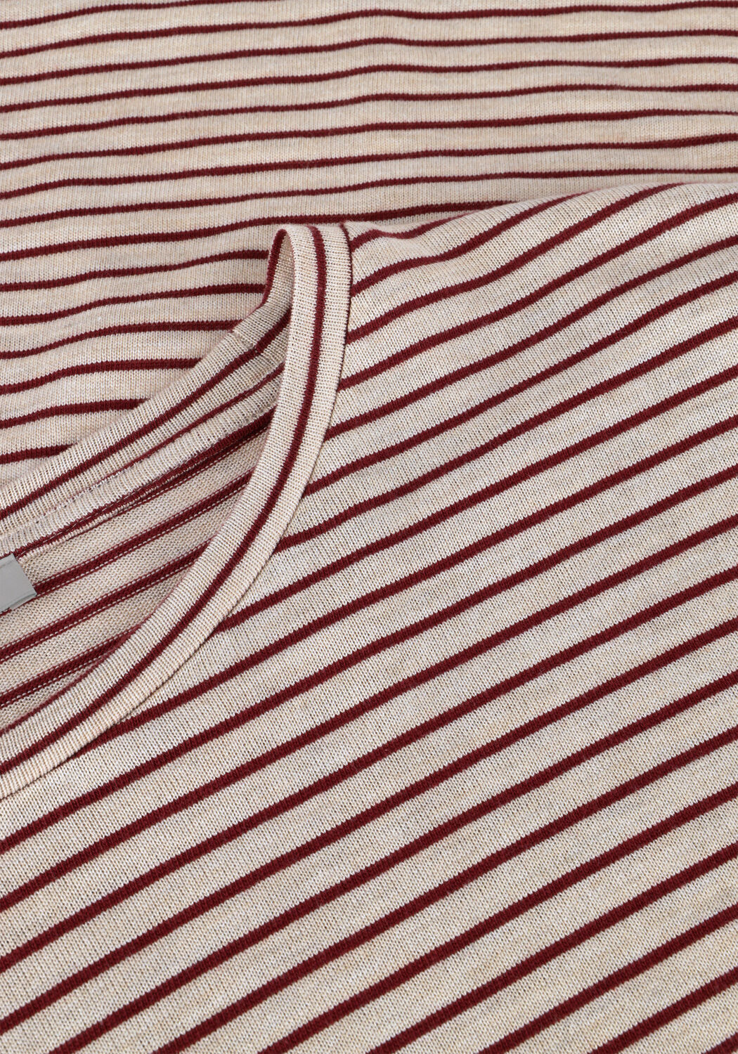 Beige BY-BAR T-shirt DIEDE SMALL STRIPE TOP - large