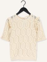 Beige OBJECT Top CILA S/S KNIT PULLOVER Beige OBJECT Top CILA S/S KNIT PULLOVER - medium