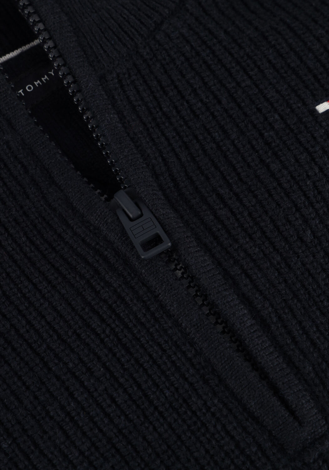 TOMMY HILFIGER Chandail TURTLENECK HALF ZIP SWEATER en bleu - large