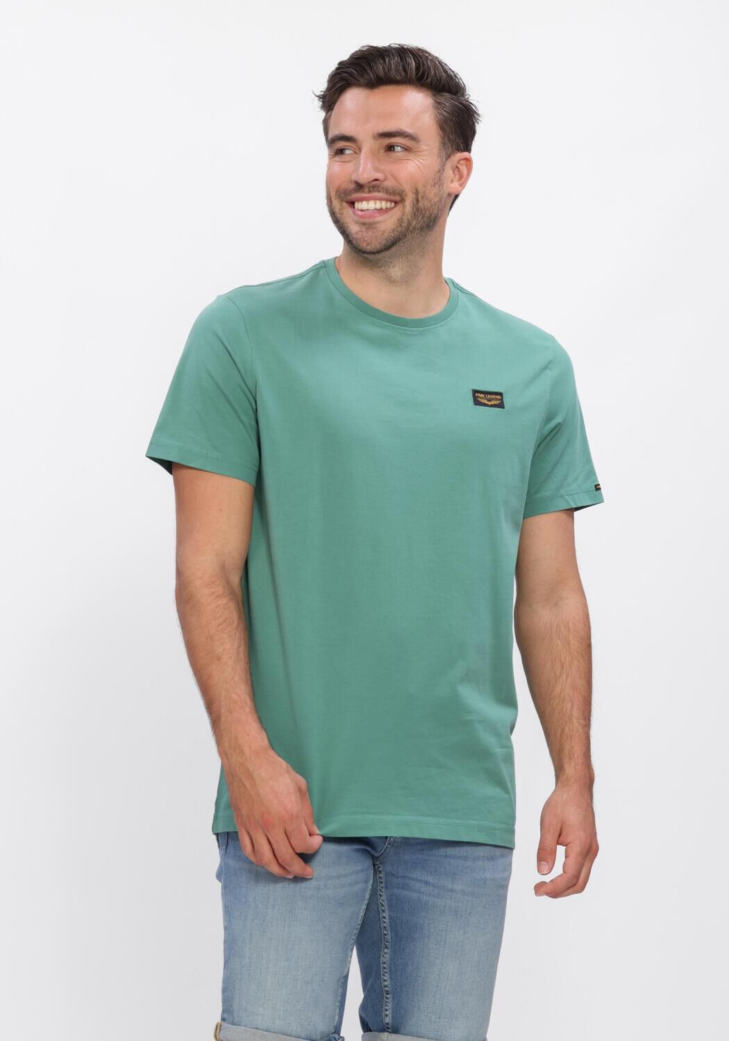 PME LEGEND Polo SHORT SLEEVE R-NECK AMERICAN CLASSIC en vert - large