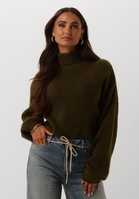 CIRCLE OF TRUST Col roulé MEAU KNIT en vert - large