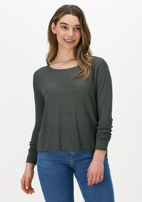 SIMPLE Haut KNITTED SWEATER ELLENA ES en vert - large