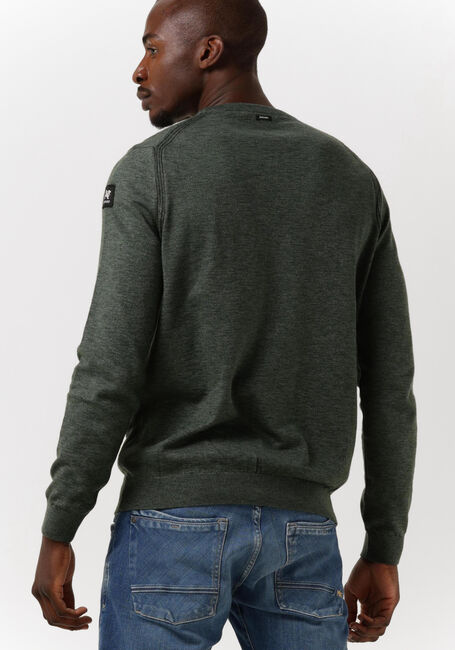 Donkergroene VANGUARD Trui R-NECK COTTON SLUB - large