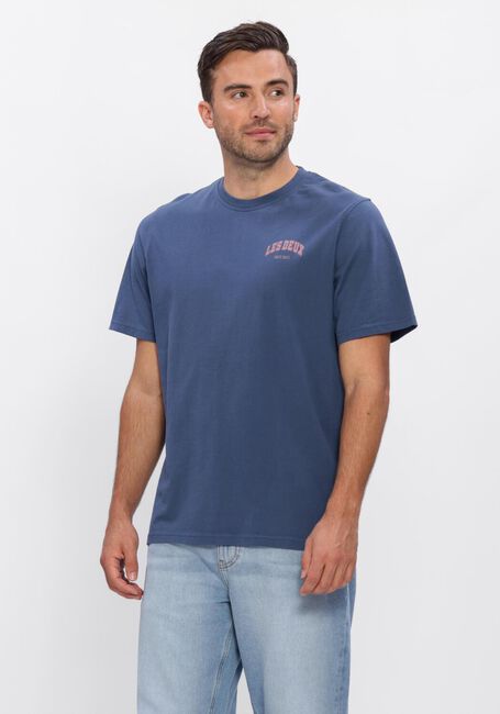Blauwe LES DEUX T-shirt BRADY HOOP T-SHIRT - large