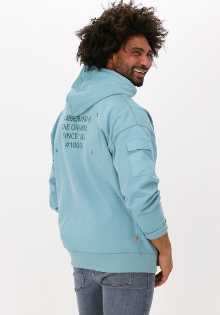 TIMBERLAND Chandail PU MIXED MEDIA HOODIE Bleu clair - large