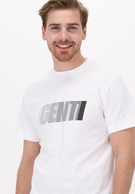 GENTI T-shirt J5055-1236 en blanc - large
