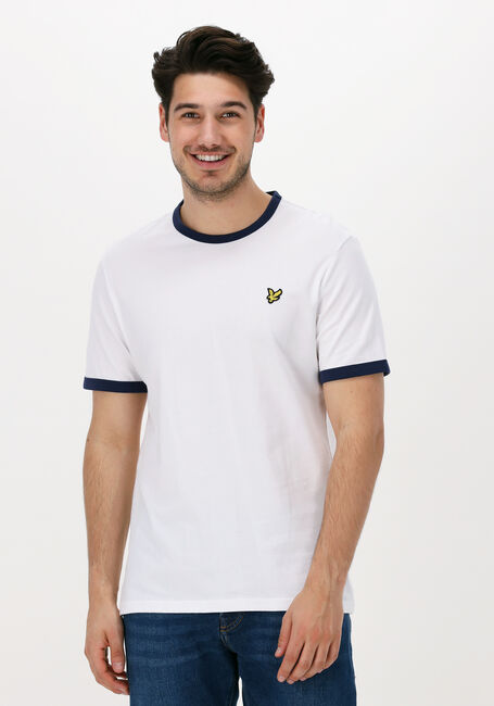 LYLE & SCOTT T-shirt RINGER T-SHIRT en blanc - large