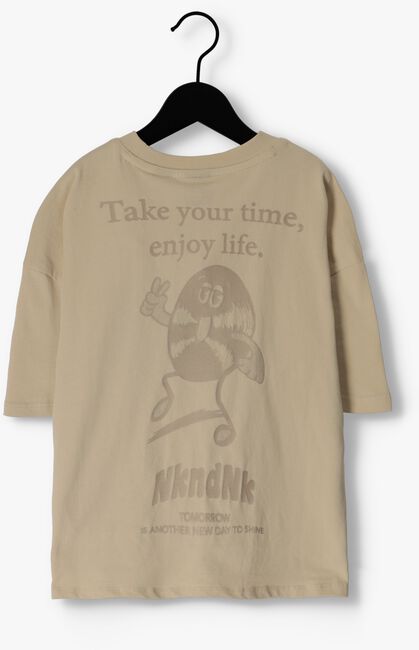 Bruine NIK & NIK T-shirt ENJOY LIFE OVERSIZED T-SHIRT - large