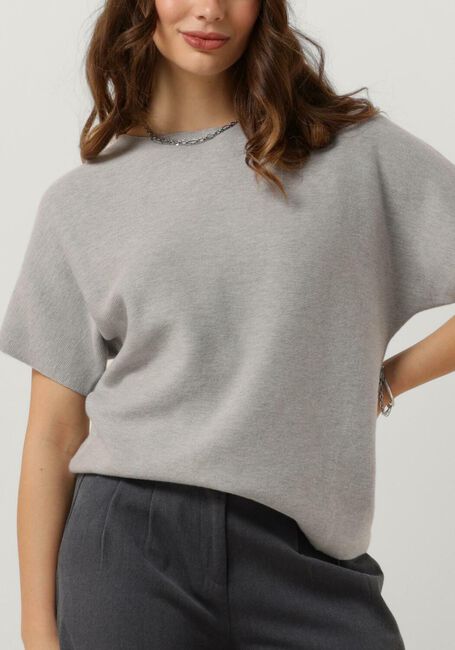 Lichtgrijze KNIT-TED Trui EVA - large