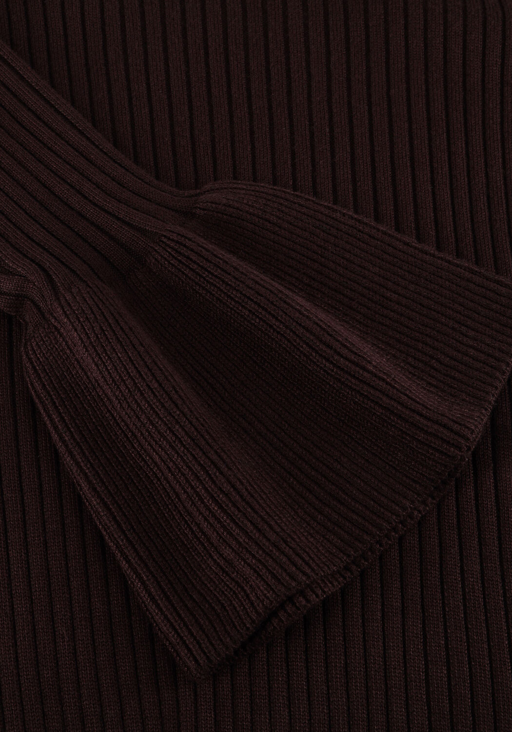 CO'COUTURE Haut BALIN WIDE CUFF KNIT en marron - large