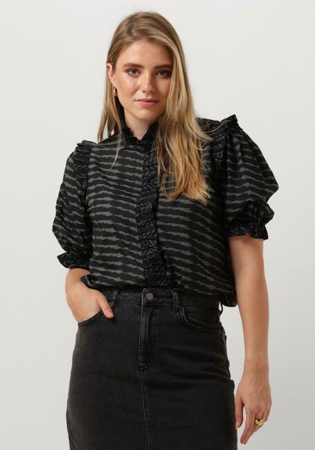 NEO NOIR CHACHA GRAPHIC BLOUSE Blouses en noir - large