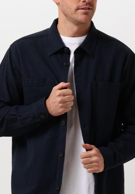 SELECTED HOMME Surchemise SLH-HEAVY TWILL OVERSHIRT LS Bleu foncé - large