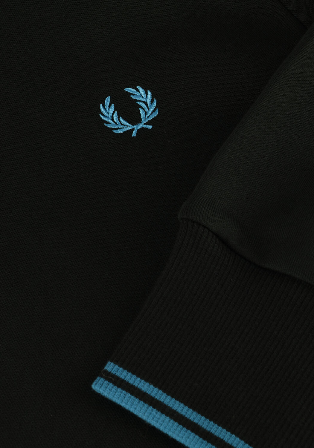 Groene FRED PERRY Truien/vesten TIPPED HOODED SWEATSHIRT - large