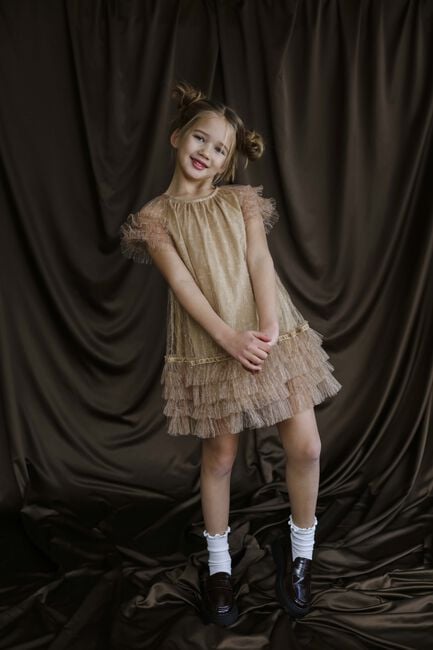 AMMEHOELA Mini robe NOVA en marron - large