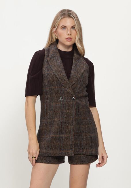 BRUUNS BAZAAR Gilet ARONIABBLIANN WAISTCOAT en marron - large